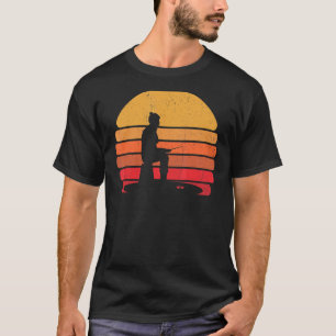 Retro Ice Fishing Frozen Lake Vintage Fish Ice Fi T-Shirt