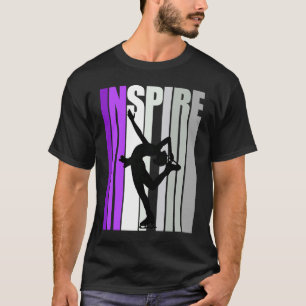 Retro Ice Skating Girl Ice Skatings Inspire Inspir T-Shirt