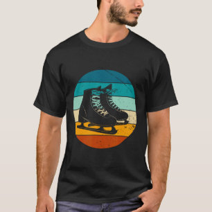 Retro Ice Skating Winter Sports Vintage Ski Skate T-Shirt