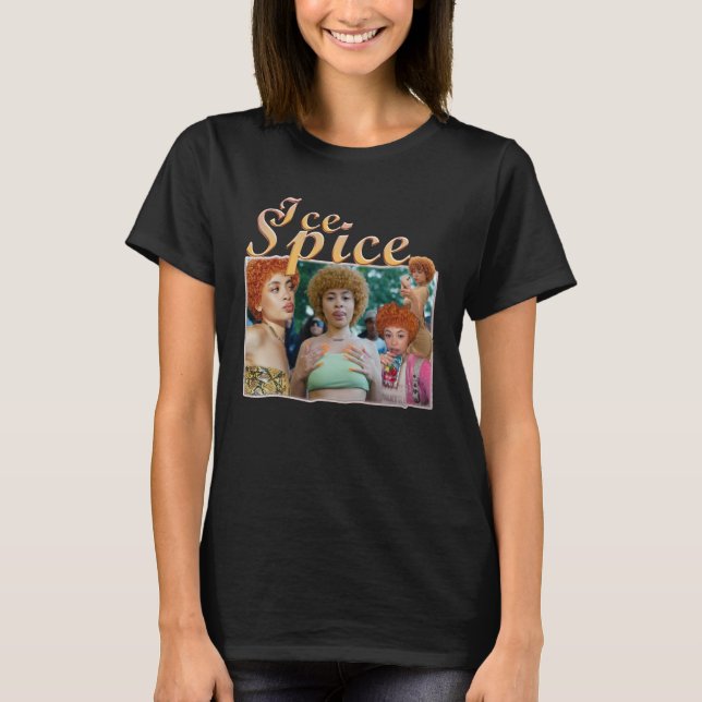 Retro Ice Spice Female Rapper  T-Shirt (Front)