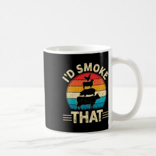 Retro I'd Smoke That Funny Byrbecue Smoker Bbq And Coffee Mug