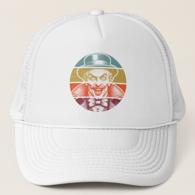 Retro Illusionist for Light Items Trucker Hat (Front)
