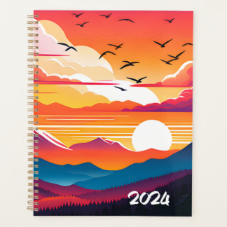 Retro illustrated planner 2024
