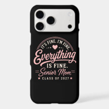 Retro I'm Fine Everything is Fine Senior Mum Class