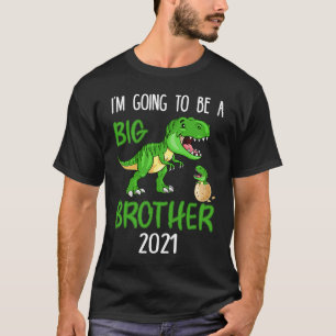 Retro I'm Going To Be A Big Brother 2022 Saurus Re T-Shirt