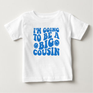  Retro I'm Going To Be a Big Cousin Baby T-Shirt