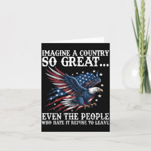 Retro Imagine A Country Great Even The People On Card