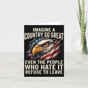 Retro Imagine A Country Great Even The People On Card