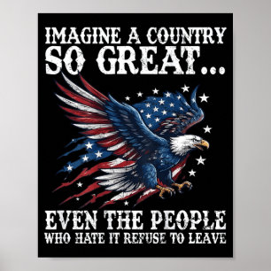 Retro Imagine A Country Great Even The People On Poster