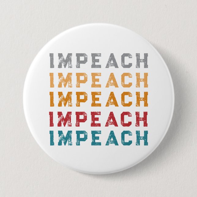 Retro Impeachment  7.5 Cm Round Badge (Front)