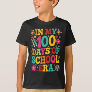 Retro In My 100 Days Of School Era 100th Day Of Sc T-Shirt