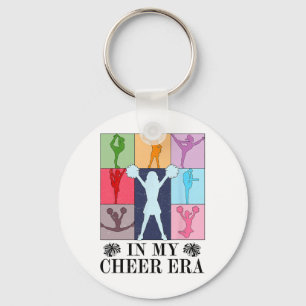 Retro In My Cheer Era Cheer Leader Cheerleading Gi Key Ring