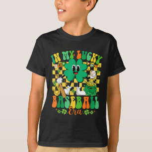 Retro In My Lucky Baseball Era St Patrick Day Base T-Shirt