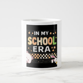 Retro In My School Era Aesthetic Back to School Large Coffee Mug