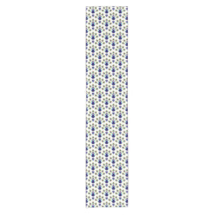retro india exotic peacock short table runner