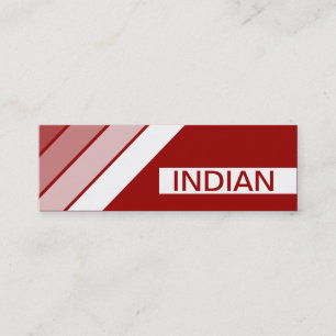 retro INDIAN food Mini Business Card