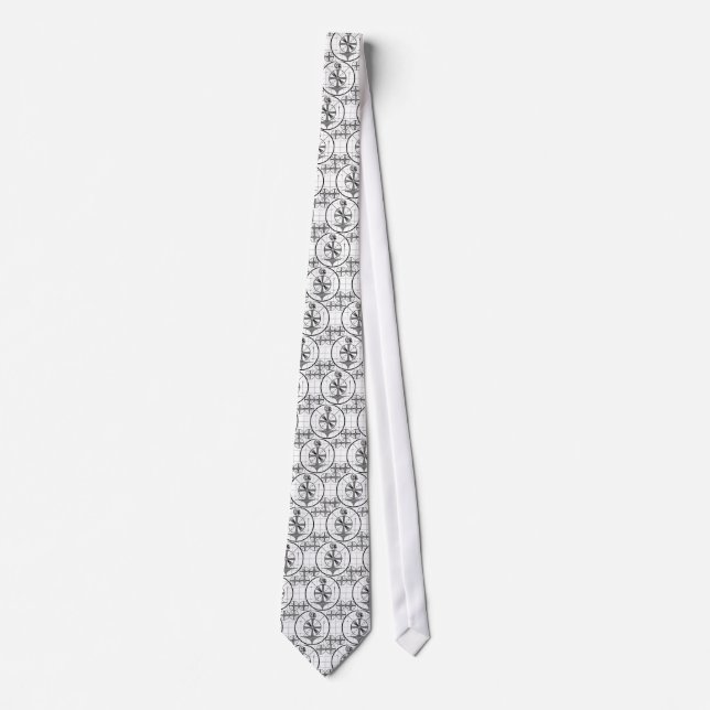 Retro Indian Head Television Test Pattern Tie (Front)
