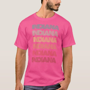 Retro Indiana Home State Roots Indianapolis Family T-Shirt