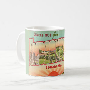 Retro Indianapolis Greeting Coffee Mug