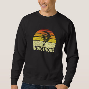 Retro Indigenous War Bonne Native American Indian Sweatshirt