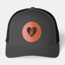 Retro Initial B Heart