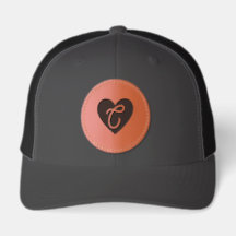 Retro Initial C Heart