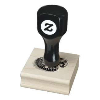Retro Ink Sketch Peanut Butter Cup Chocolate Baker Rubber Stamp
