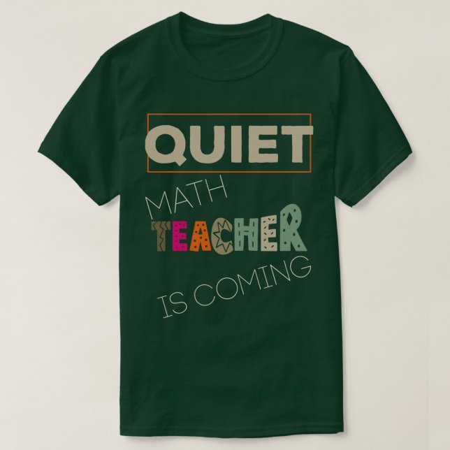 Retro Inspirational Math Quotes  T-Shirt (Design Front)