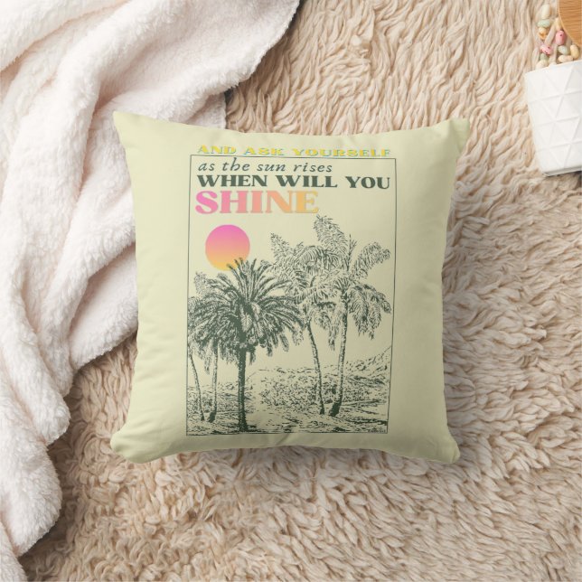 retro inspirational self care Quote  Cushion (Blanket)