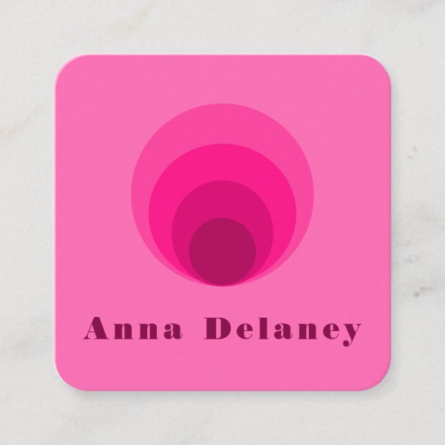 Retro Inspired Business Card (Front)