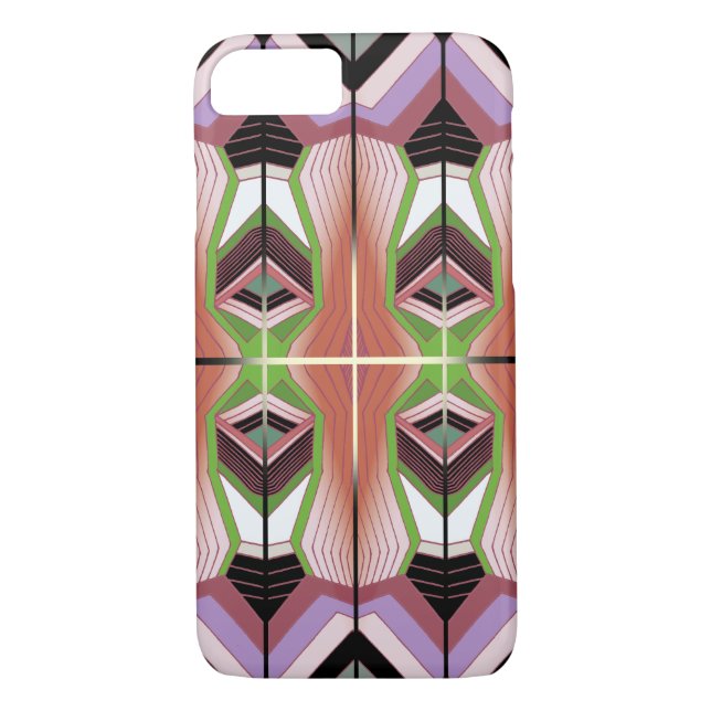 Retro Inspired Geometric Pattern Case-Mate iPhone Case (Back)