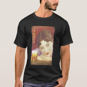 Retro-inspired Japanese Design A Cold Glass of Bee T-Shirt