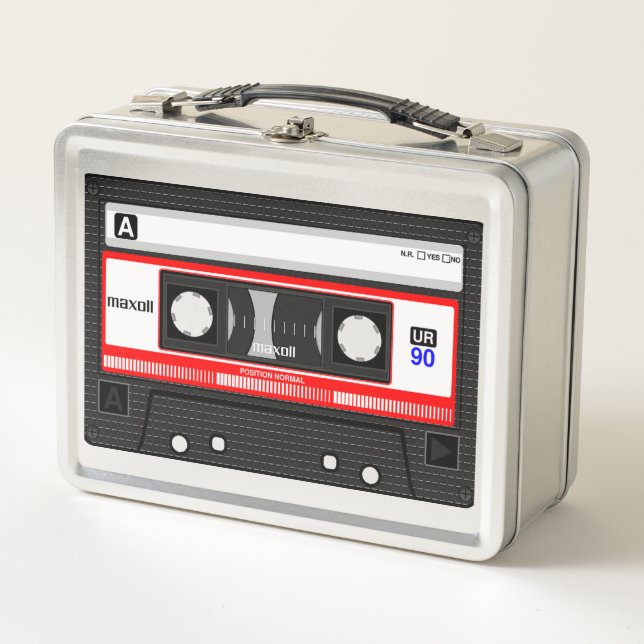 Retro Inspired Mix Tape Lunch Box (Front)