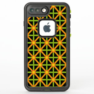 Retro Inspired Orange Green & Yellow Pattern