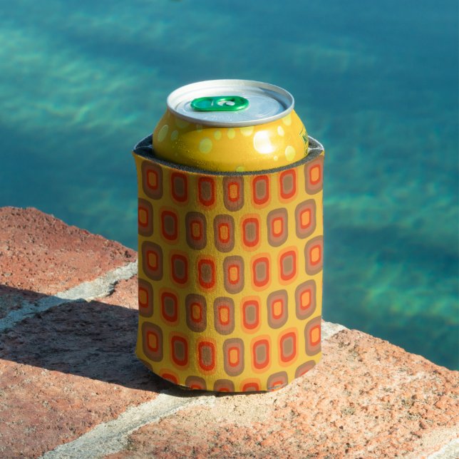 Retro Inspired Pattern Can Cooler (In Situ Pool)