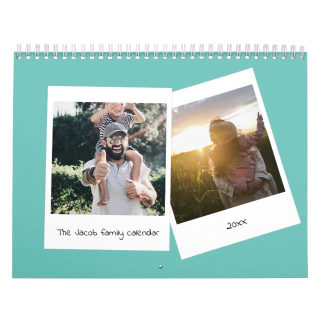 Retro instant photo family calendar (Cover)