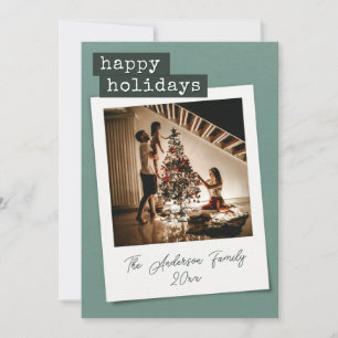 Retro Instant Photo Holiday Card