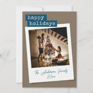 Retro Instant Photo Holiday Card