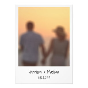 Retro instant photo name custom modern photo