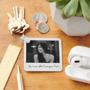 Retro Instant Print Outs, 80s Custom Photo Key Ring