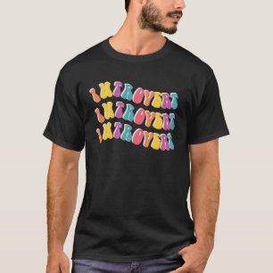 Retro Introvert Vintage Antisocial Anxiety For Men T-Shirt