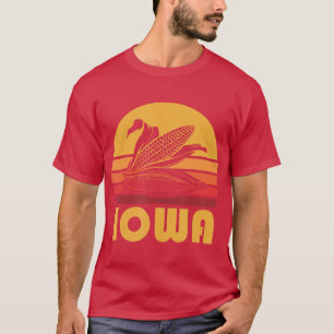 Retro Iowa Corn Vintage Maize Farming Gift T-Shirt