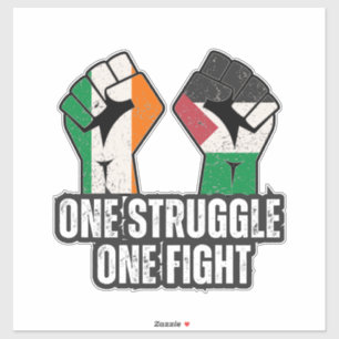 Retro Ireland Palestine Solidarity Fist revolution