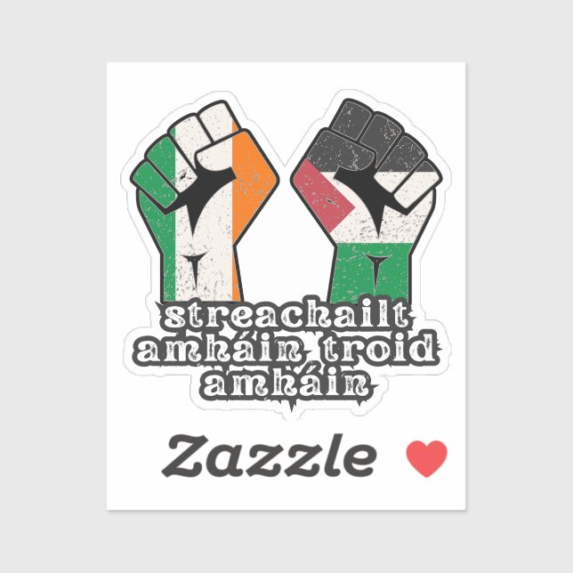 Retro Ireland Palestine Solidarity Fist revolution (Sheet)