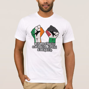 Retro Ireland Palestine Solidarity Fist revolution T-Shirt