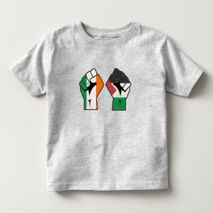 Retro Ireland Palestine Solidarity Fist revolution Toddler T-Shirt