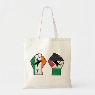 Retro Ireland Palestine Solidarity Fist revolution Tote Bag
