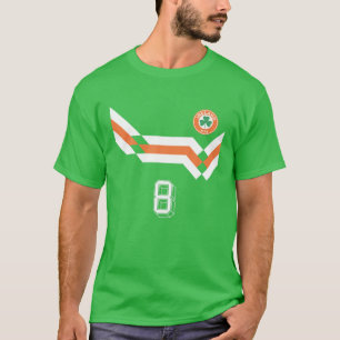 Retro Ireland Soccer Jersey Eire Crest Irish Clove T-Shirt