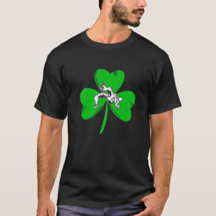 Retro Irish Wrestling Shamrock St.Patricks Day Spo T-Shirt