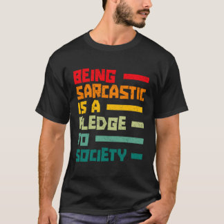 Retro Irony Sarcastic Ironic Sarcasm - Humour Vint T-Shirt